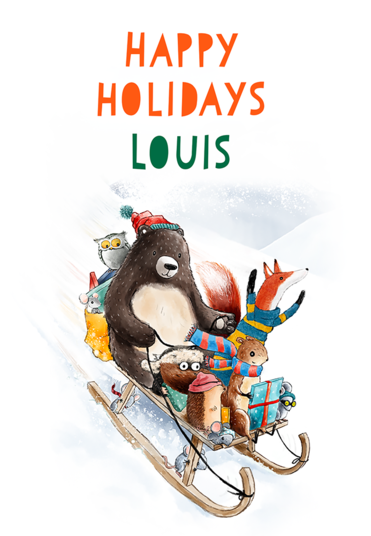 Holiday Card "Sledge"