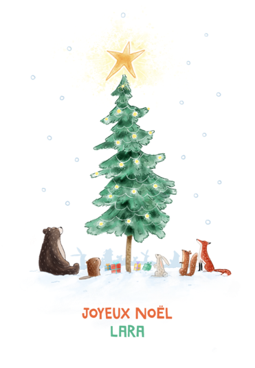 Carte : Arbre de Noël
