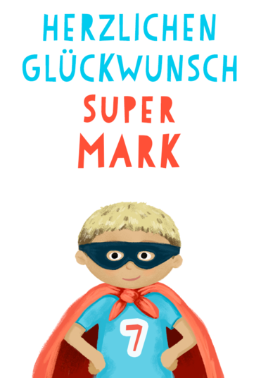 Karte „Super Geburtstag“