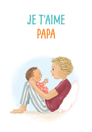 Carte : Je t’aime, Papa