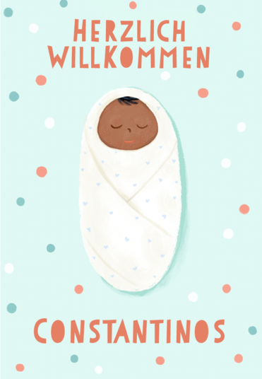 Karte „Willkommen“