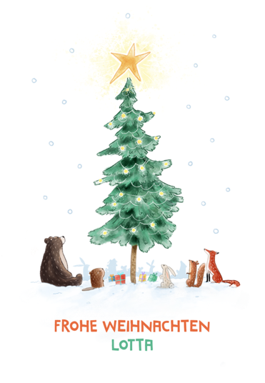 Weihnachtskarte „Tannenbaum“