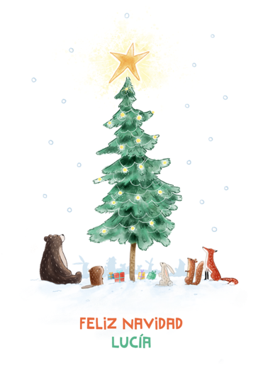 Tarjeta Árbol de Navidad