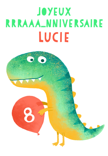 Carte : Joyeux rrrrrrraaaa...nniversaire