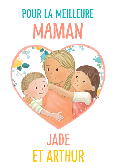 Carte : La meilleure maman (frères et sœurs)