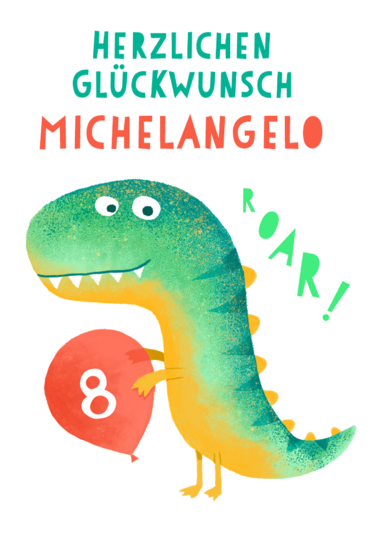 Karte „Dinosaurier“
