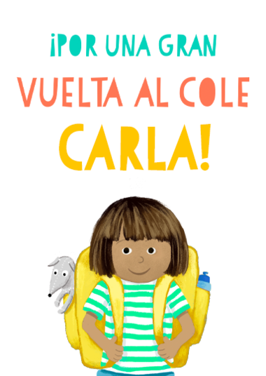 Tarjeta vuelta al cole